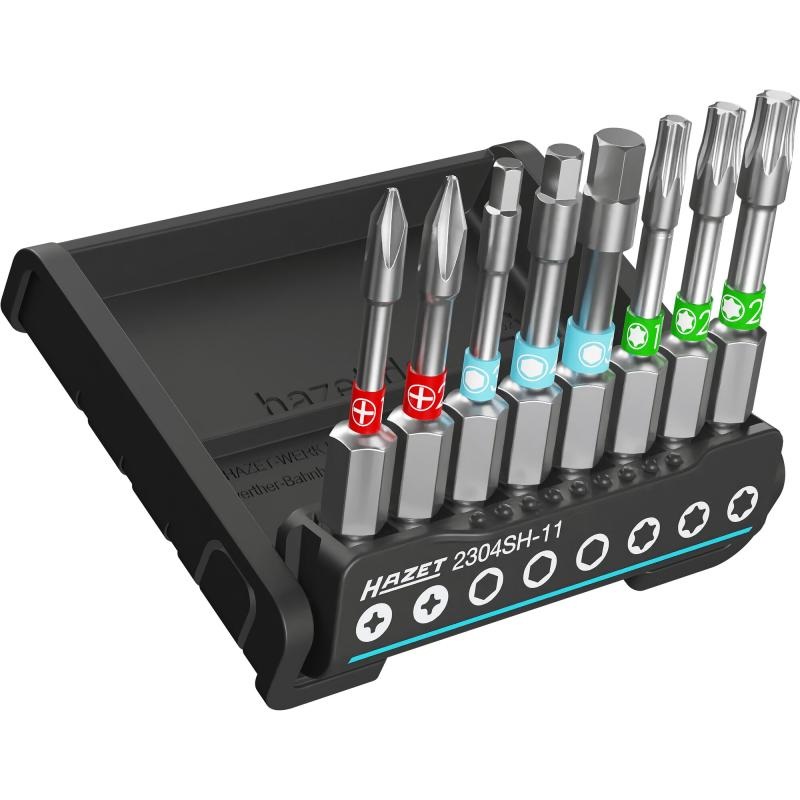 Hazet 2304SH-11 SmartHolder TORX/PH/Hex Bit Set, Long, 8 Pieces