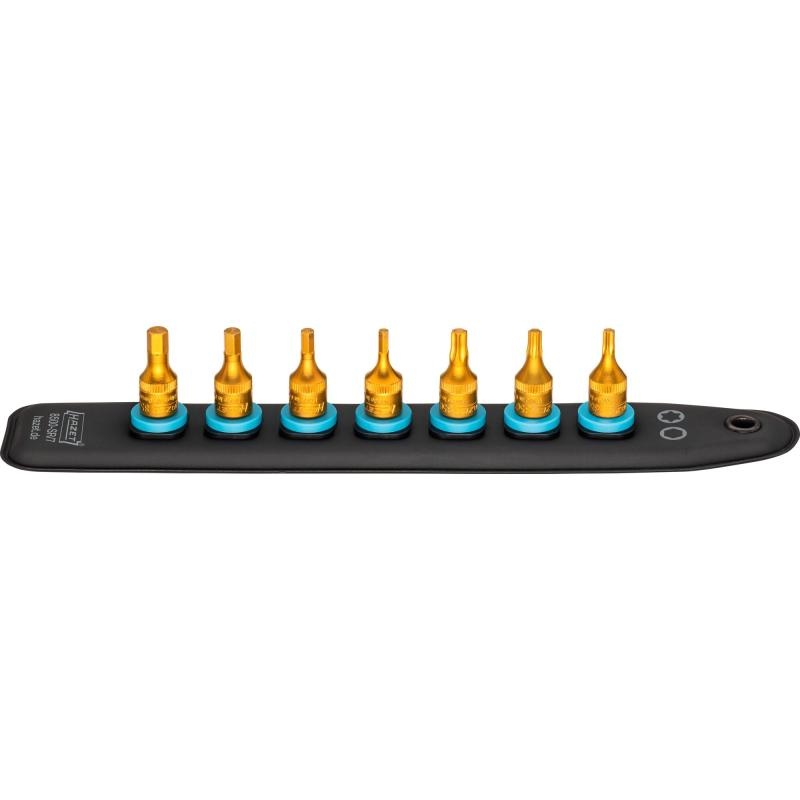Hazet 8500-SR/7 SmartRail 1/4" TORX/Hex Bit Socket Set, 7 Pieces