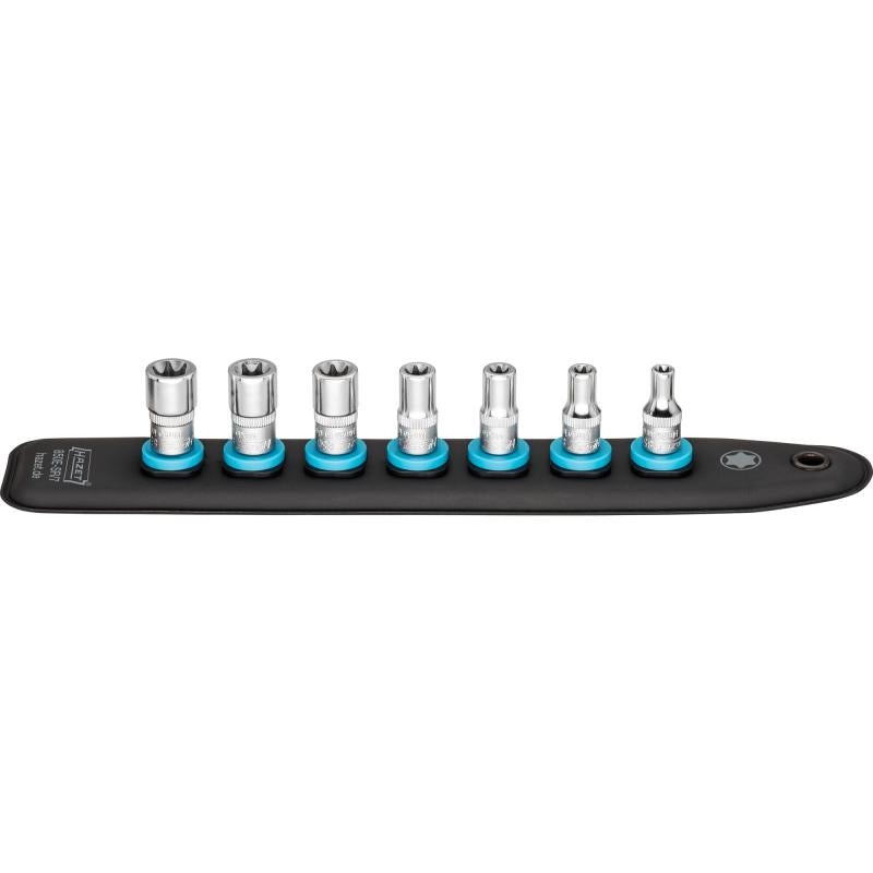 Hazet 850E-SR/7 SmartRail 1/4" External TORX Socket Set, 7 Pieces