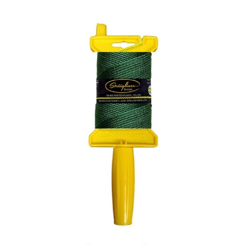 US Tape 11156 Stringliner Original Masons Line Reels Green  100 Feet