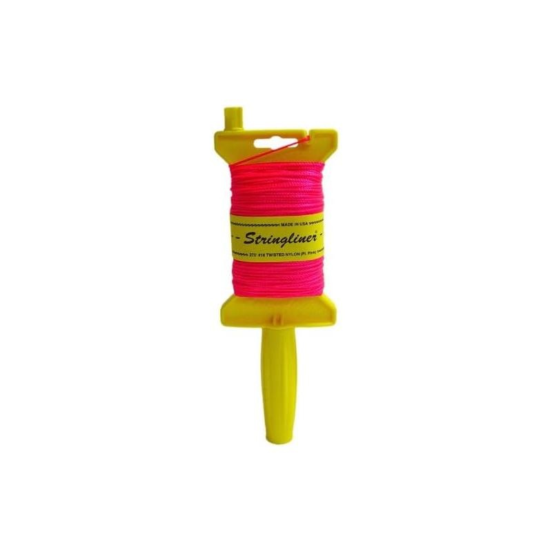 US Tape 11409 Stringliner Original Masons Line Reels Fluorescent Pink  270 Feet