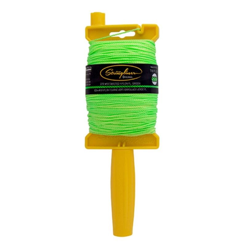 US Tape 11415 Stringliner Original Masons Line Reels Fluorescent Green  270 Feet