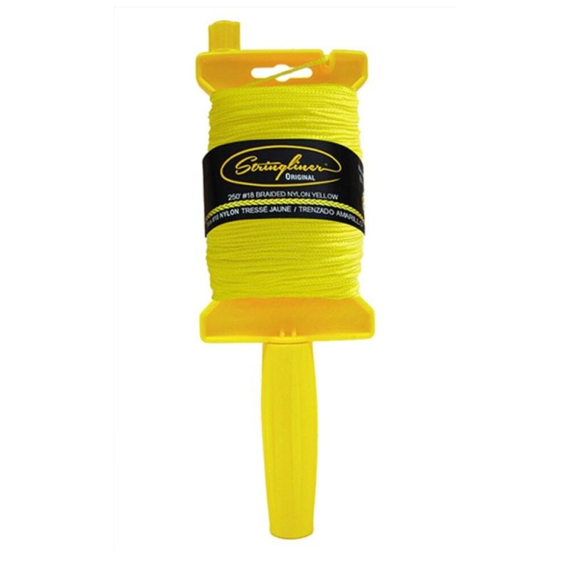 US Tape 11450 Stringliner Original Masons Line Reels Yellow  250 Feet