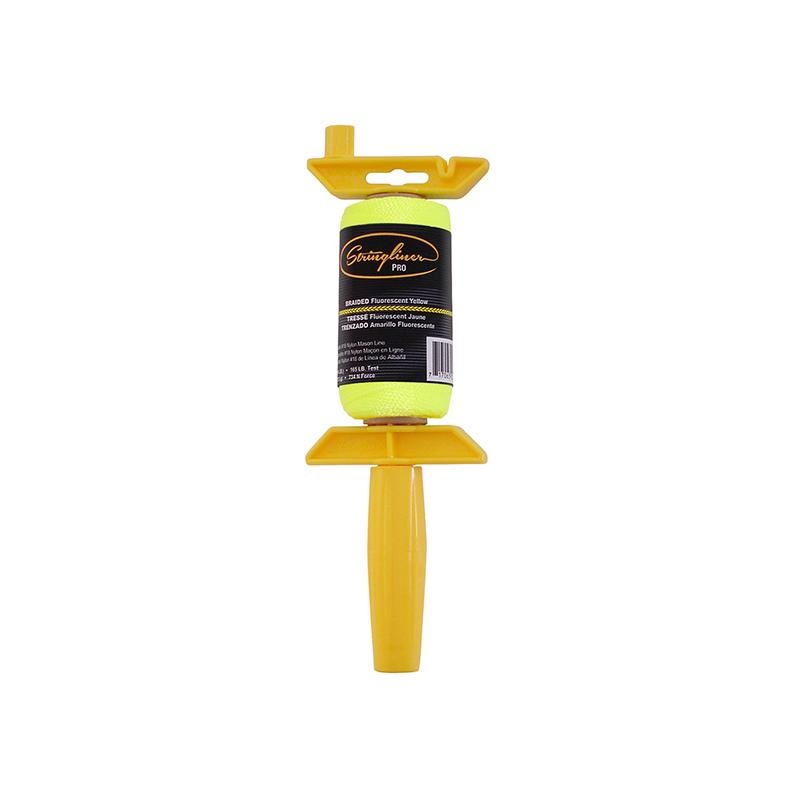 US Tape 25165 Stringliner Pro Masons Line Reels Braided Ft. Yellow 250 Ft