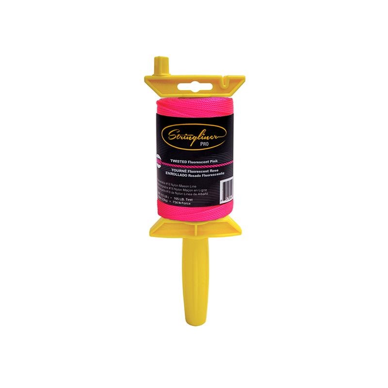 US Tape 25409 Stringliner Pro Masons Line Reels Fluorescent Pink 540 ft