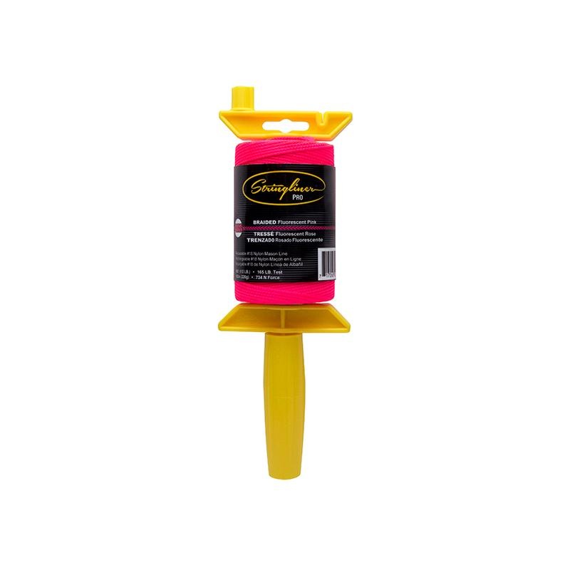 US Tape 25462 Stringliner Pro Braided Reel Fluorescent Pink 500 ft