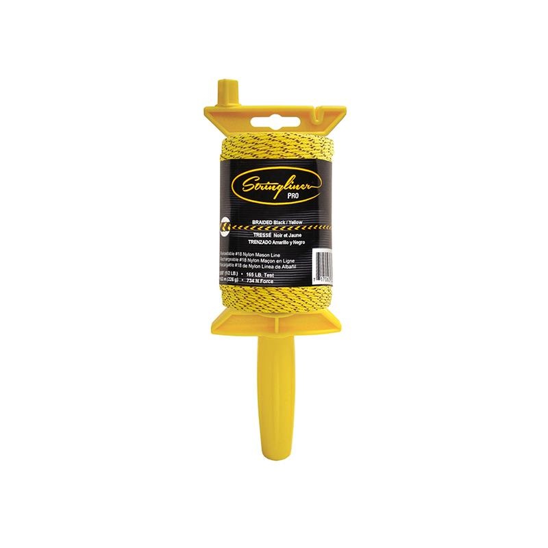 US Tape 25492 Stringliner Pro Braided Black/Yellow 500 ft