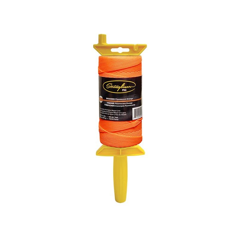 US Tape 25759 Stringliner Pro Masons Line Reels Fluorescent Orange 1000 Feet