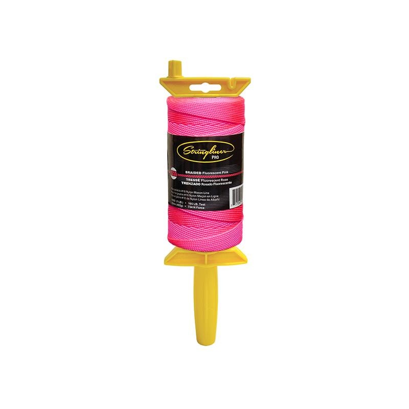 US Tape 25762 Stringliner Pro Masons Line Reels Fluorescent Pink 1000 Feet