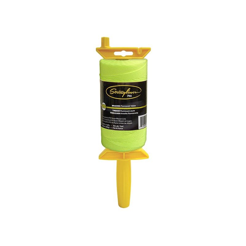 US Tape 25765 Stringliner Pro Masons Line Reels Fluorescent Yellow 1000 Feet