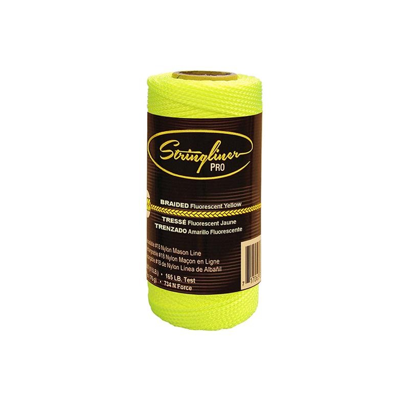 US Tape 35065 #18 Construction Replacement Roll BRAIDED FL. YELLOW 125'
