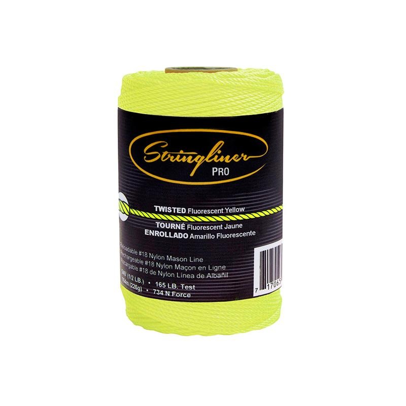 US Tape 35412 #18 Construction Replacement Roll TWISTED FL. YELLOW 540'