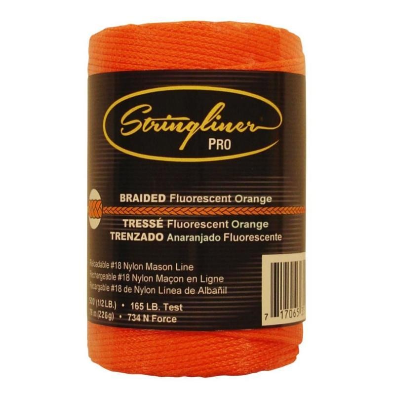US Tape 35459 Stringliner Masons Line Replacement Rolls Fluorescent Orange  500 Feet