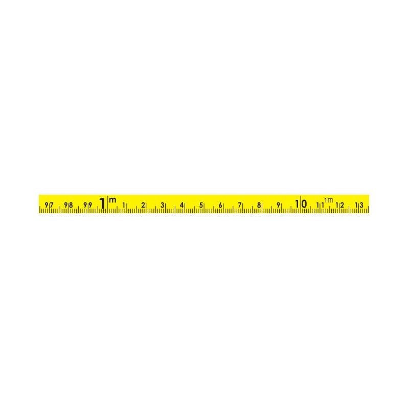 US Tape 58505 Adhesive-backed Bench Tape 3/8" x 15m; L-R; cont. cm-Repeat Every m; Yellow Blade
