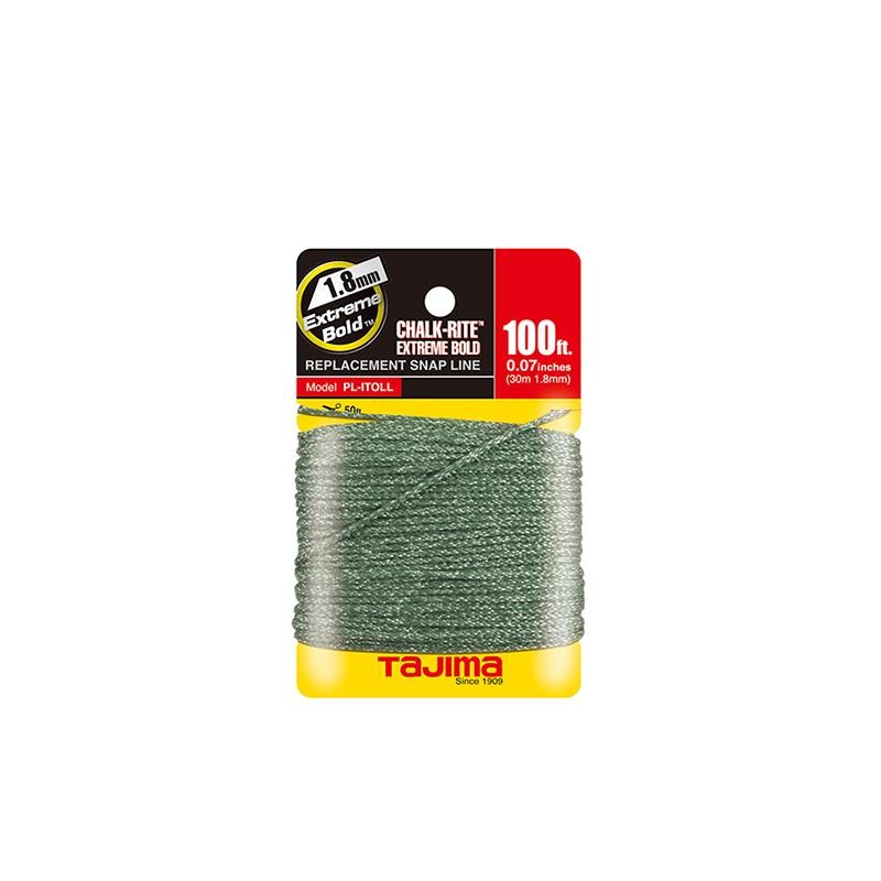 Tajima PL-ITOLL Chalk-Rite Extreme Bold braided line, 1.8 mm x 30m / 100 ft.
