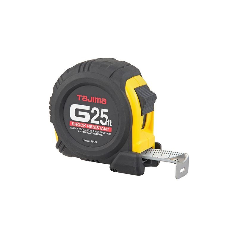Tajima Tools G-25BW G-Series, Standard Scale 25 ft. x 1 inch Steel Blade
