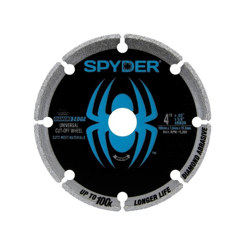 Spyder 14004 Diamond Cut-Off Wheel, 4"   +bushing 1/4"