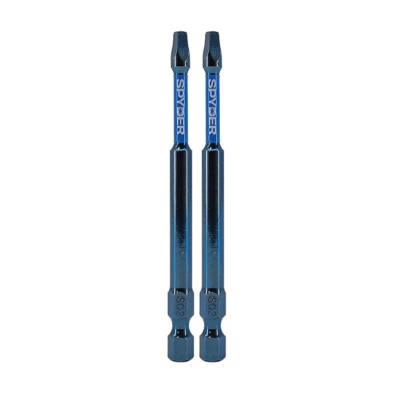 Spyder 19058 Square 1/4-in x 3-1/2-in SQ2 Impact Driver Bit (2-Piece)