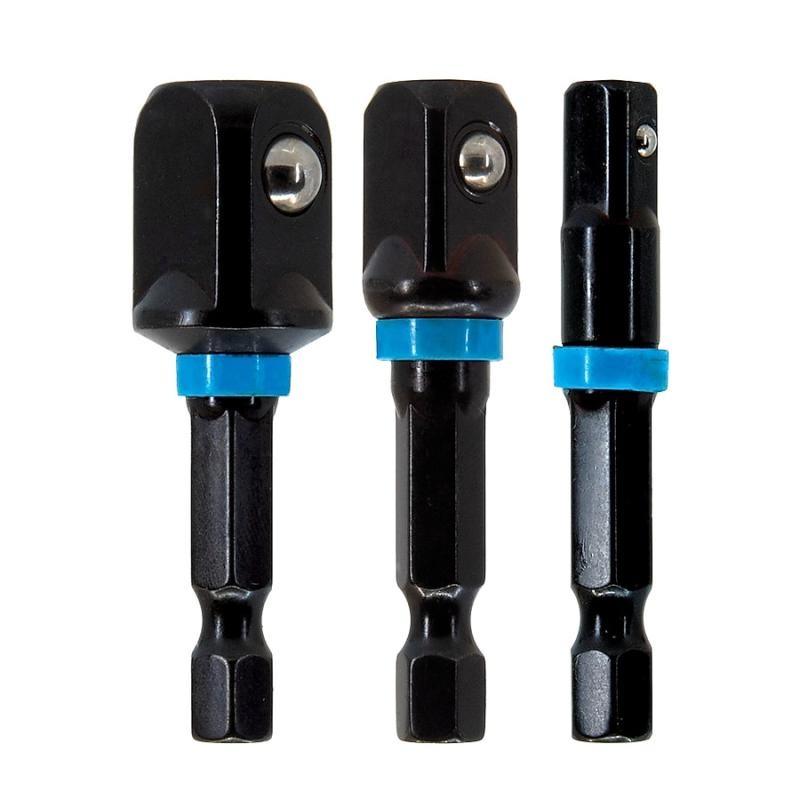 Spyder 19064 Hex 1/4"Drive Socket Adapter Set 3 Piece