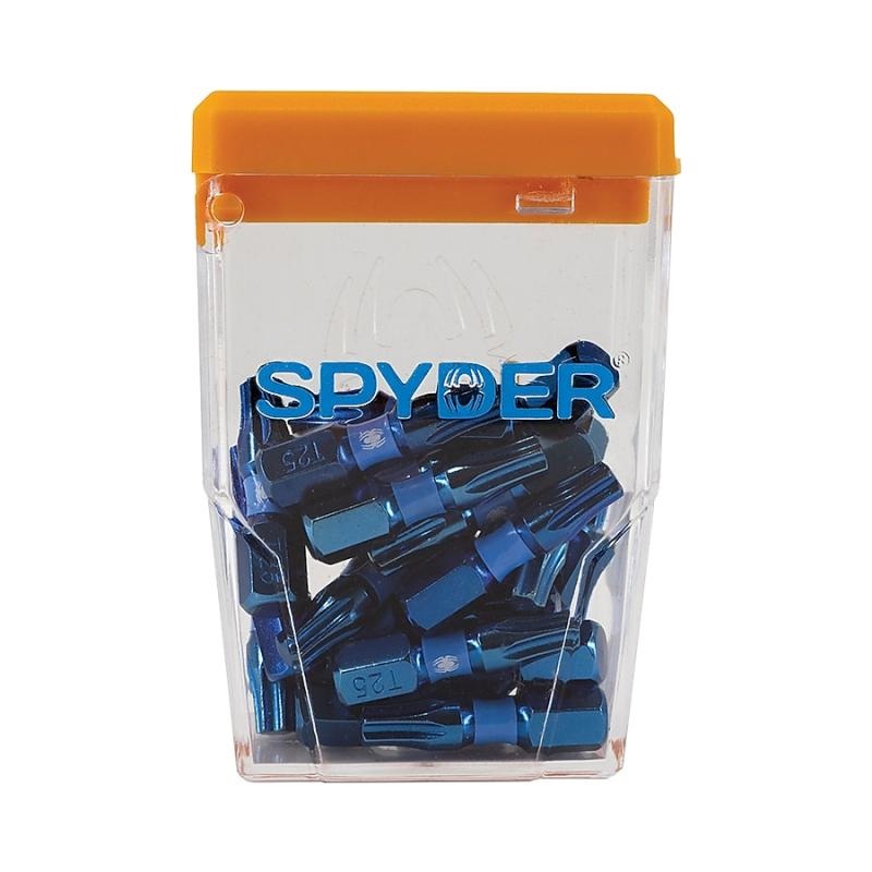 Spyder 19073 T25 1/4-in x 1-in TORX Impact Driver Bit 25 Piece