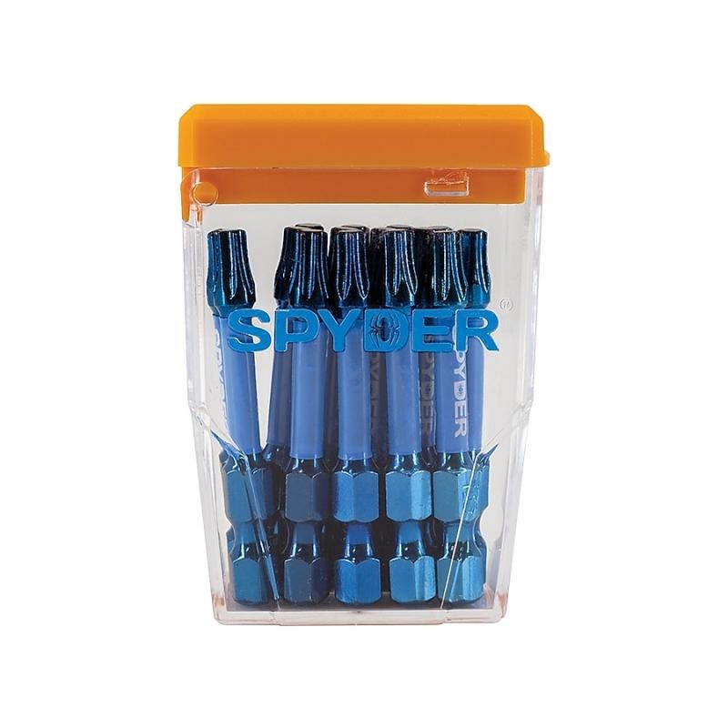 Spyder 19076 T25 1/4-in x 2-in TORX Impact Driver Bit 15 Piece