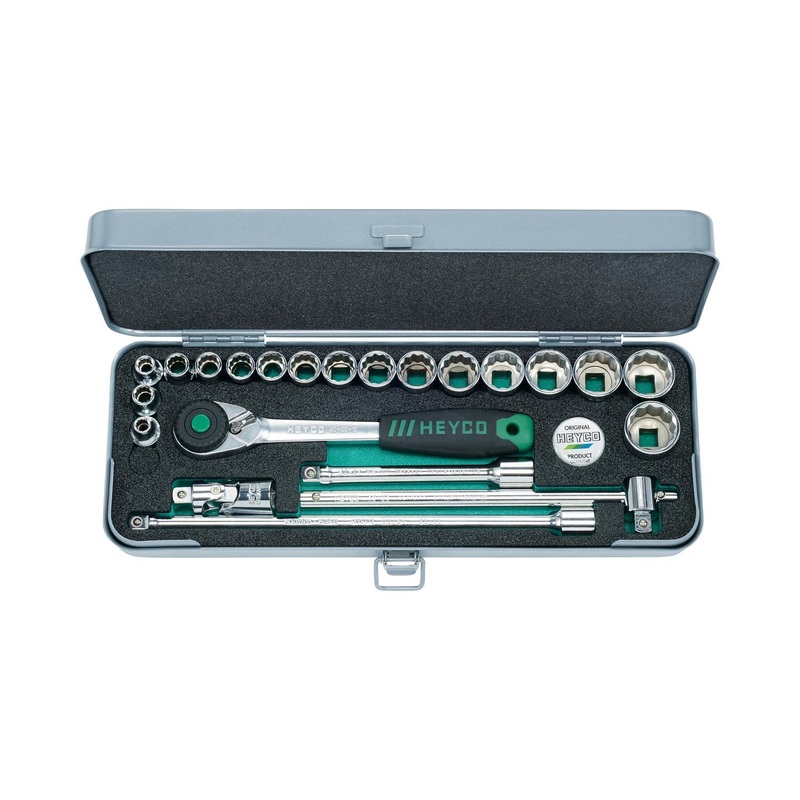 Heyco 00041001083 Socket Set, 3/8 Inch 23 Piece
