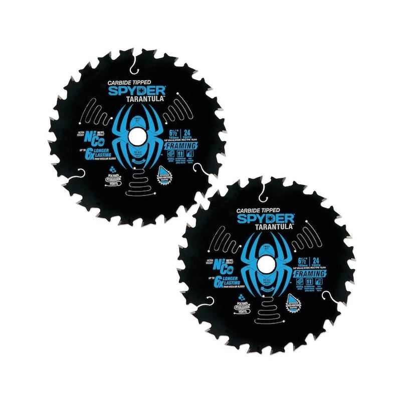 Spyder 13004-2 6-1/2in 24T Framing Blade - 2-Pack