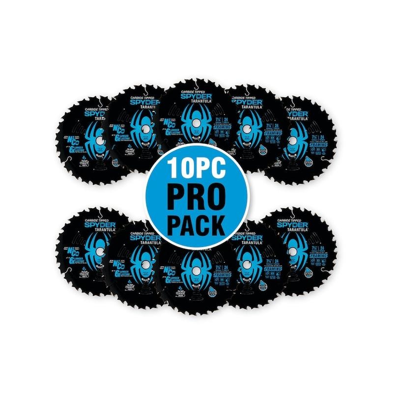 Spyder 13017 7-1/4in 24T Framing 10pc Pro Pack