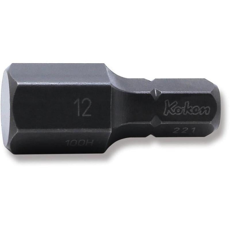 Ko-Ken 100H.32-12 5/16 Hex Dr. Bit 12mm Hex Length 32mm