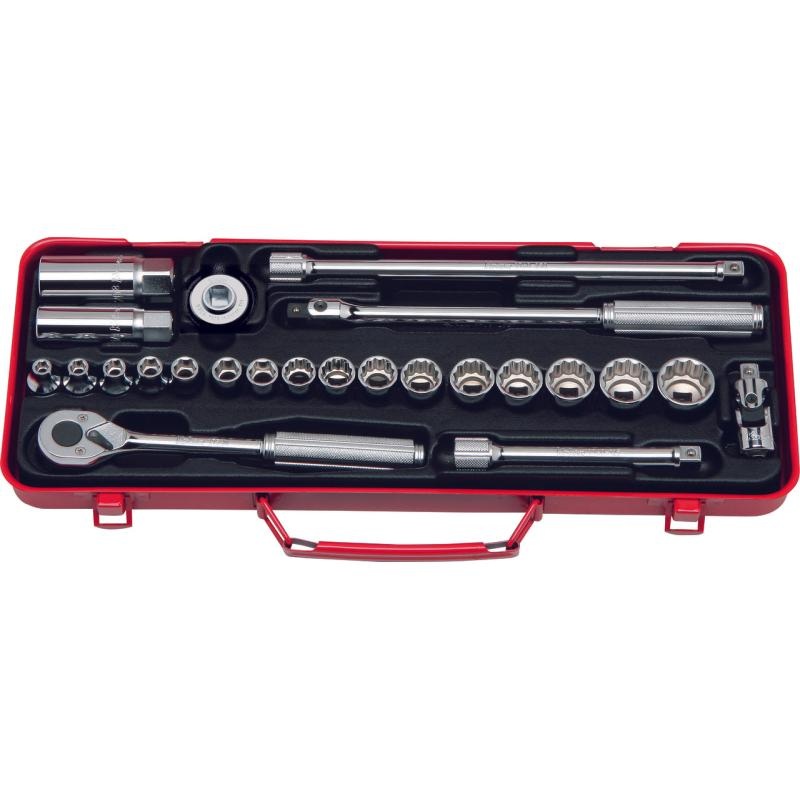 Ko-Ken 3275 3/8 Inch Sq. Drive, Socket Set 25 Pcs