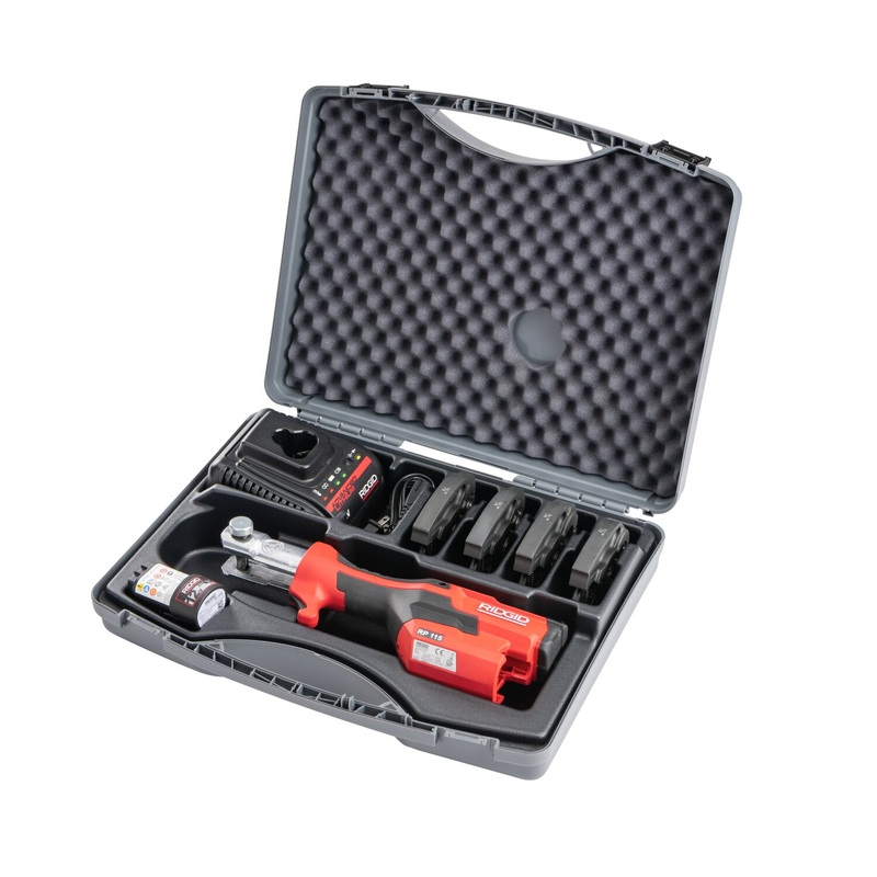 Ridgid 72558 RP 115 Battery Kit with ProPress & PureFlow Jaws (1/2  3/4)