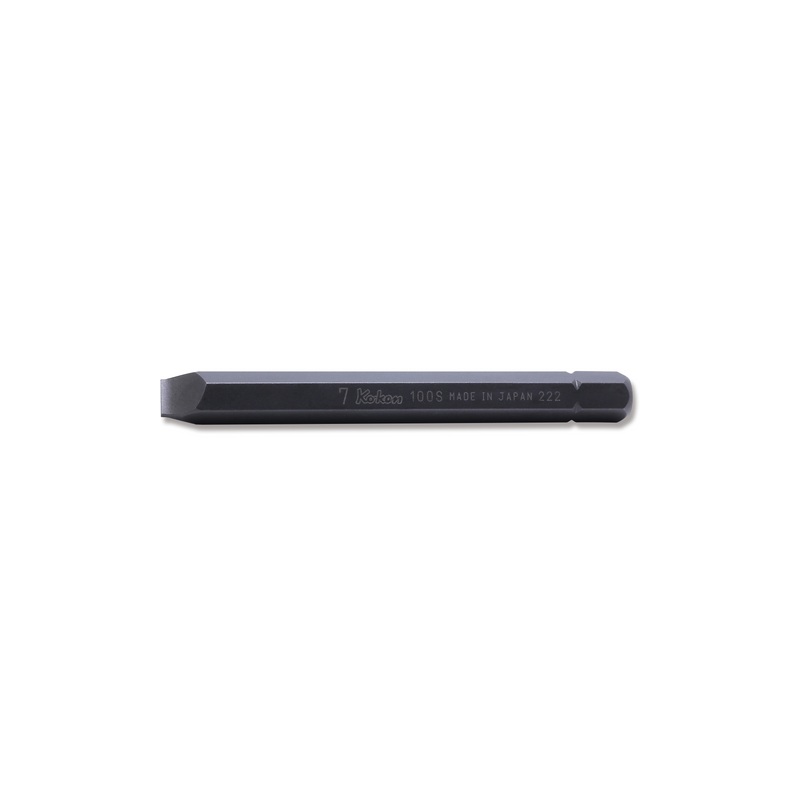 Ko-Ken 100S.80-8 5/16 Hex Dr. Bit Slotted 1.2 x 8 Length 80mm