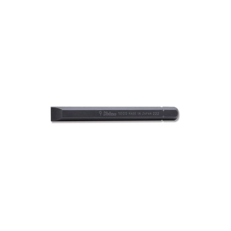 Ko-Ken 100S.80-9 5/16 Hex Dr. Bit Slotted 1.6 x 9 Length 80mm