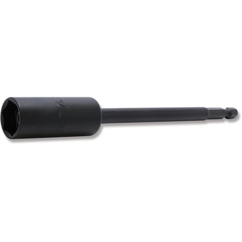 Ko-Ken 115G.150-14 1/4 Inch Hex Dr. Nut Setter 14 mm 6 point Length 150 mm Slide Magnet