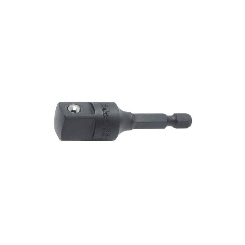 Ko-Ken  135E-60P Adaptor 1/2 Square 60mm Pin type 1/4 Hex Drive
