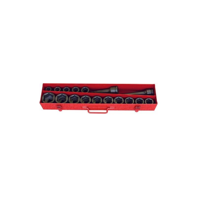 Ko-Ken 16245M Socket Set 19-50mm 6 Point 17 pieces 3/4 Sq. Drive