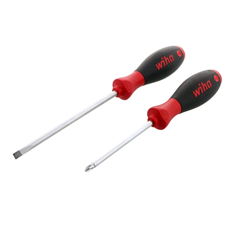 Wiha Tools 30279 SoftFinish Slotted / Phillips Screwdriver Set, 2 Pc.