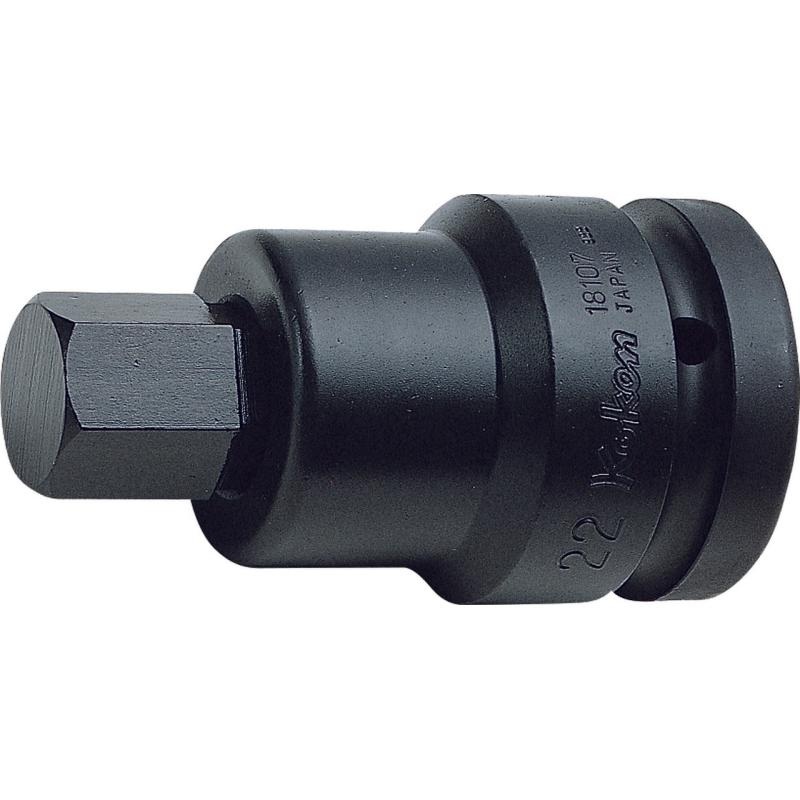 Ko-Ken 18107.22-19 1 Sq. Dr. Bit Socket 19mm Hex Length 98mm