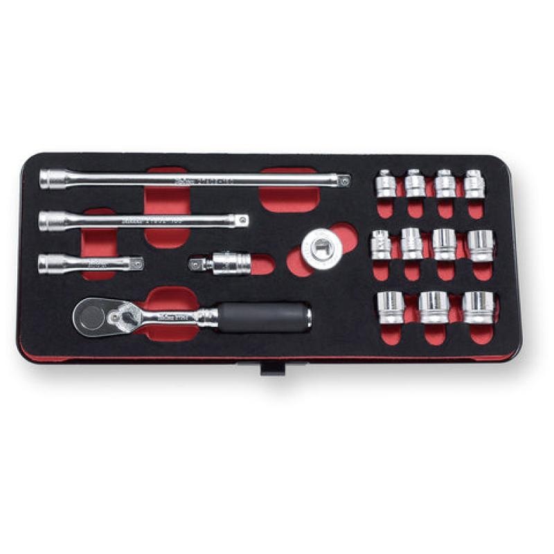Ko-Ken 2286Z Socket set Z-series 17 pieces 1/4 Sq. Drive