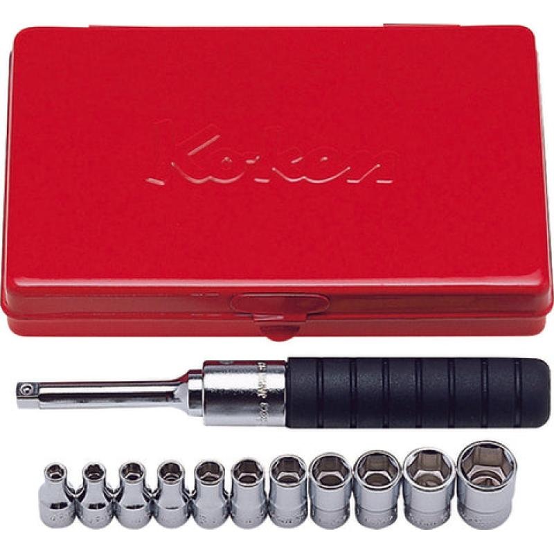 Ko-Ken 2203A 1/4 Sq. Dr. Socket set 6 point 10 pieces