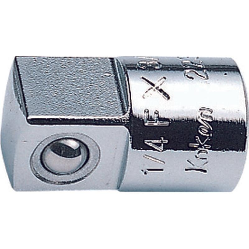 Ko-Ken 2233A 1/4 Sq. Dr. Adaptor 3/8 Square Length 22mm
