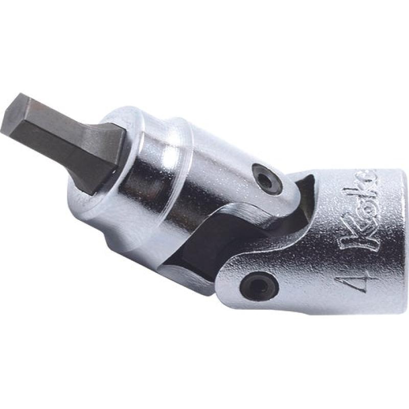 Ko-Ken 2430M-4 1/4 Sq. Dr. Universal Bit Socket 4mm Hex Length 40mm