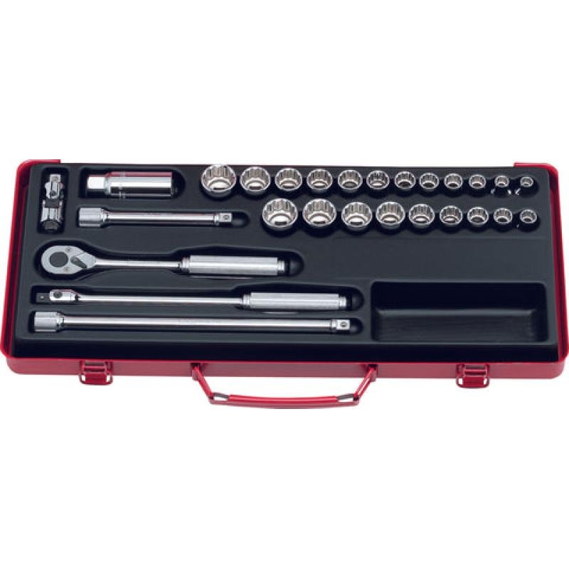 Ko-Ken 3206AM Socket set 12 Point 27 pieces 3/8 Sq. Drive