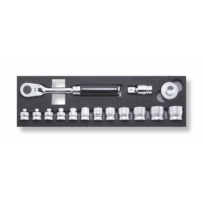 Ko-Ken 3285ZA 3/8 Sq. Dr. Socket set Z-series 15 pieces