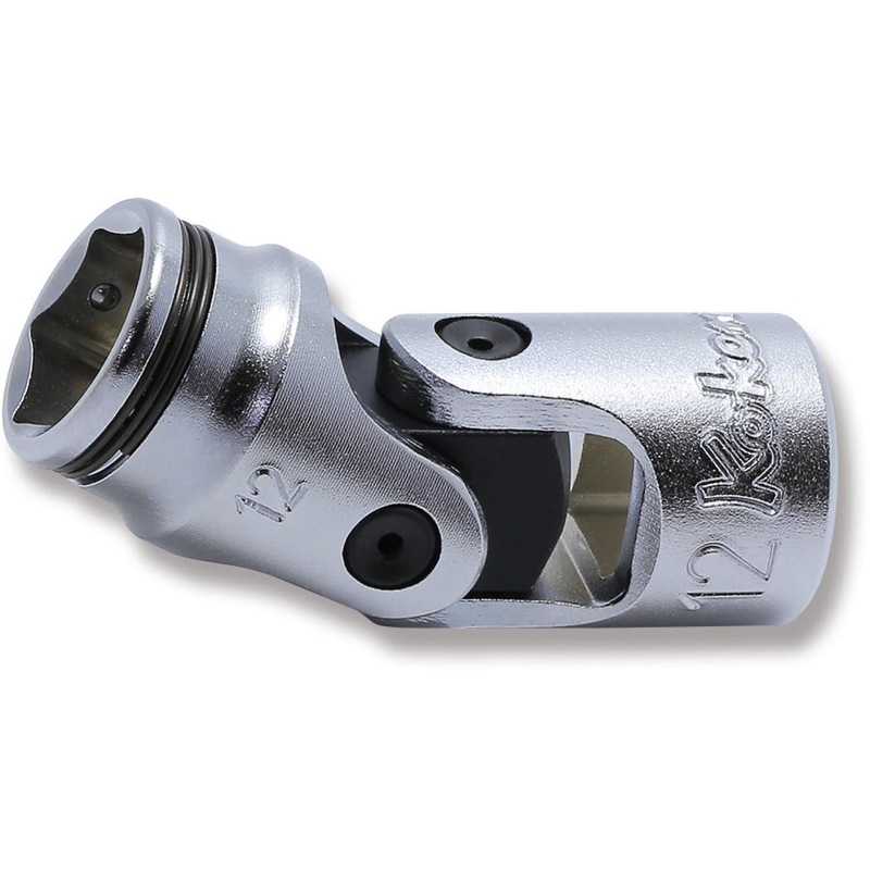 Ko-Ken 3441M-12 3/8 Sq. Dr. Universal Socket 12mm Nut Grip Length 47mm