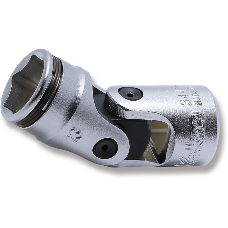 Ko-Ken 3441M-13 3/8 Sq. Dr. Universal Socket 13mm Nut Grip Length 48mm