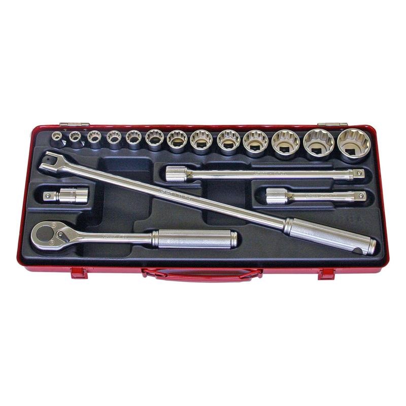 Ko-ken 4289M 1/2"Sq. Drive 12 Point Socket Set 18 Pcs 8-32 mm