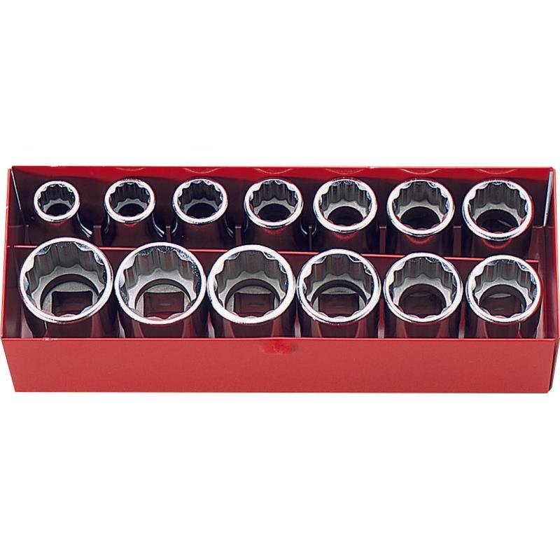 Ko-ken 4252A 1/2"Sq. Drive 12 Point Socket Set 13 Pcs