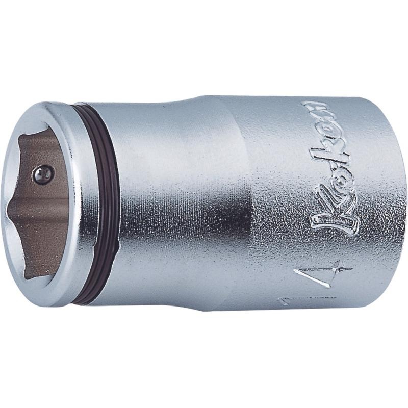 Ko-Ken 4450M-22 1/2 In Sq. Dr. Socket 22 mm Nut Grip Length 37 mm