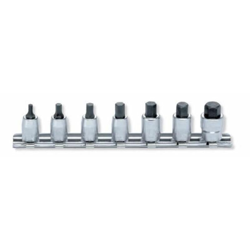 Ko-Ken RS2010A/8-L25 1/4 Sq. Dr. Socket set 1/8-3/8 Hex Length 25mm 8 pieces